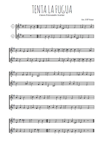 Tenta la fugua de Alessandro Scarlatti